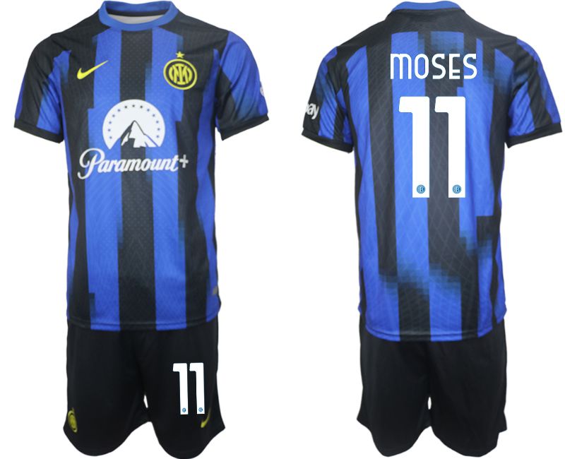 Men 2023-2024 Club Inter Milan home blue #11 Soccer Jersey